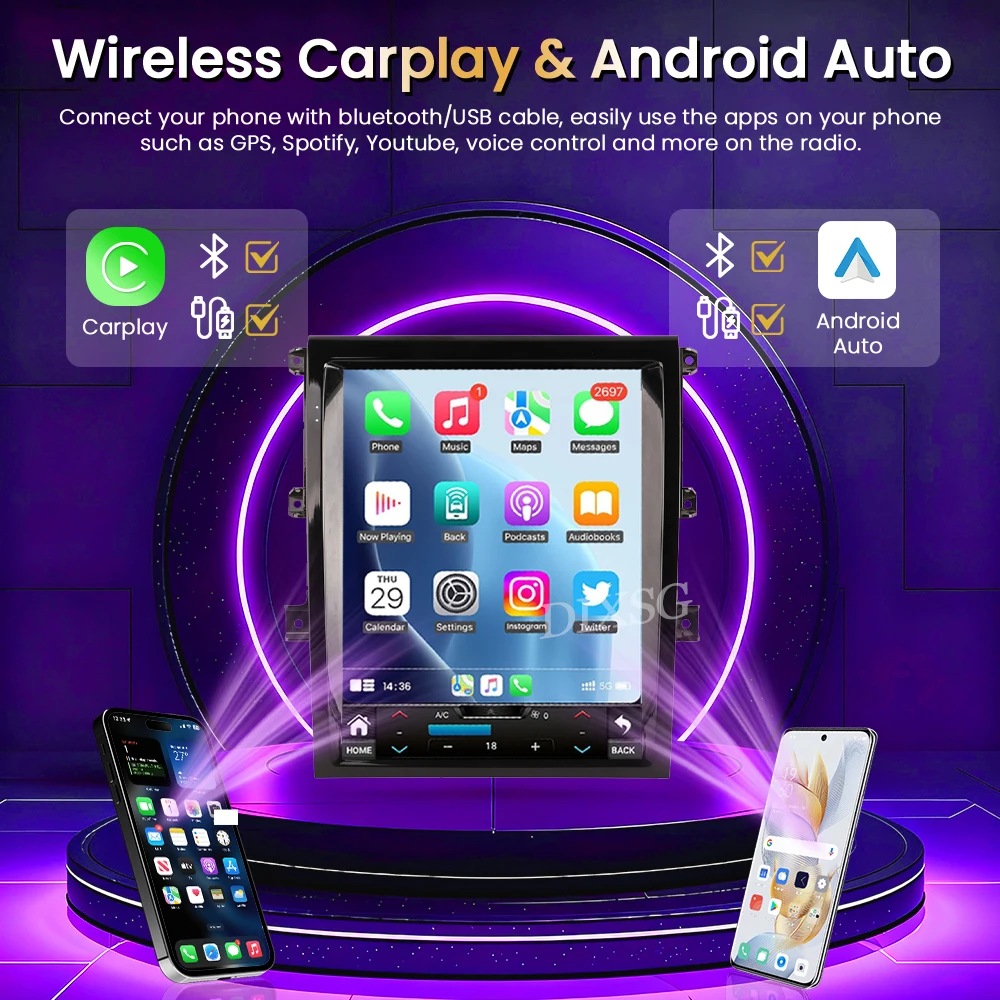 15.6Wireless Carplay For Land Rover Discovery 5 LR5 L462 2017-2021 Car Radio Stereo Multimedia Player Touchscreen GPS Navigation