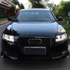아우디 A6 C7 A6L S6 2005-2008 업그레이드 Q7 스타일 LED 자동차 헤드라이트 듀얼 프로젝터 렌즈 액세서리용 자동차 전조등 어셈블리 4