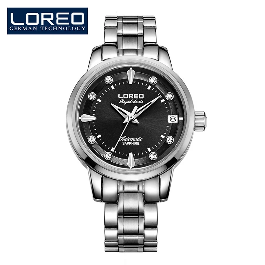 

LOREO Original Diamond Dial Seagull Automatic Mechanical Watch for Women Fashion Ladies Watches Waterproof Women's Wristwatch