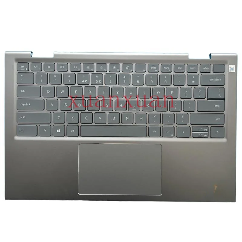 04GR69 4GR69 For Dell Inspiron 14 5410 7415 2-in-1 Palmrest Keyboard Silver