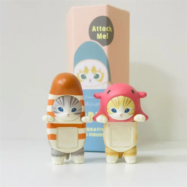 7pcs/Set Mofusand Hippers Blind Box Mini Figure Shark Cat 7pcs/Set Mofusand Hippers Blind Box Mini Figure Shark Cat