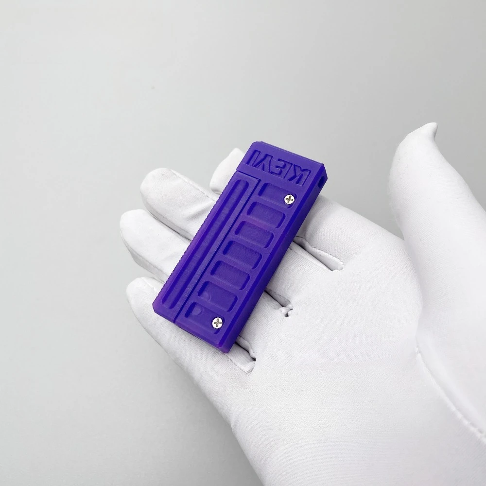 OUYEDC Temperature-Sensitive Color-Changing Ruler, Mechanically Driven Finger-Pushing Card Game Desktop Decompression Toy Gift