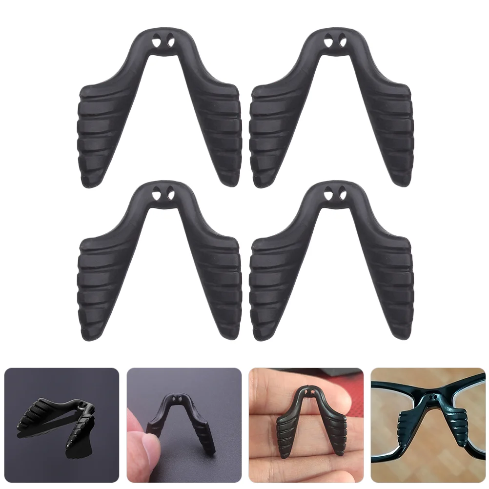 4 Pcs Nose Bridge Pads for Glasses Sports Sunglasses Silicone Eyeglass Child Clip