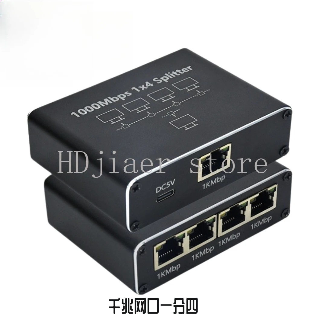Gigabit Network Splitter: 1-to-4 and 1-to-3 RJ45 Ethernet Port Dividers for Simultaneous Internet Access