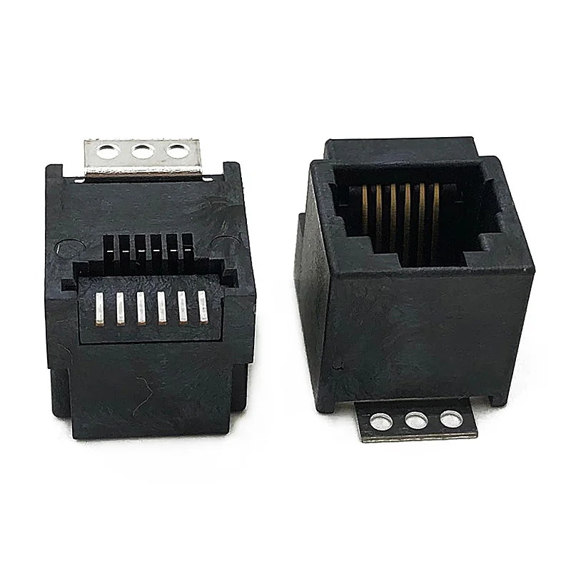 

15PCS 623SMT RJ25 Socket 6P6C Port 180 Degree Vertical Patch RJ12 Seat SMT Port RJ11 Connector