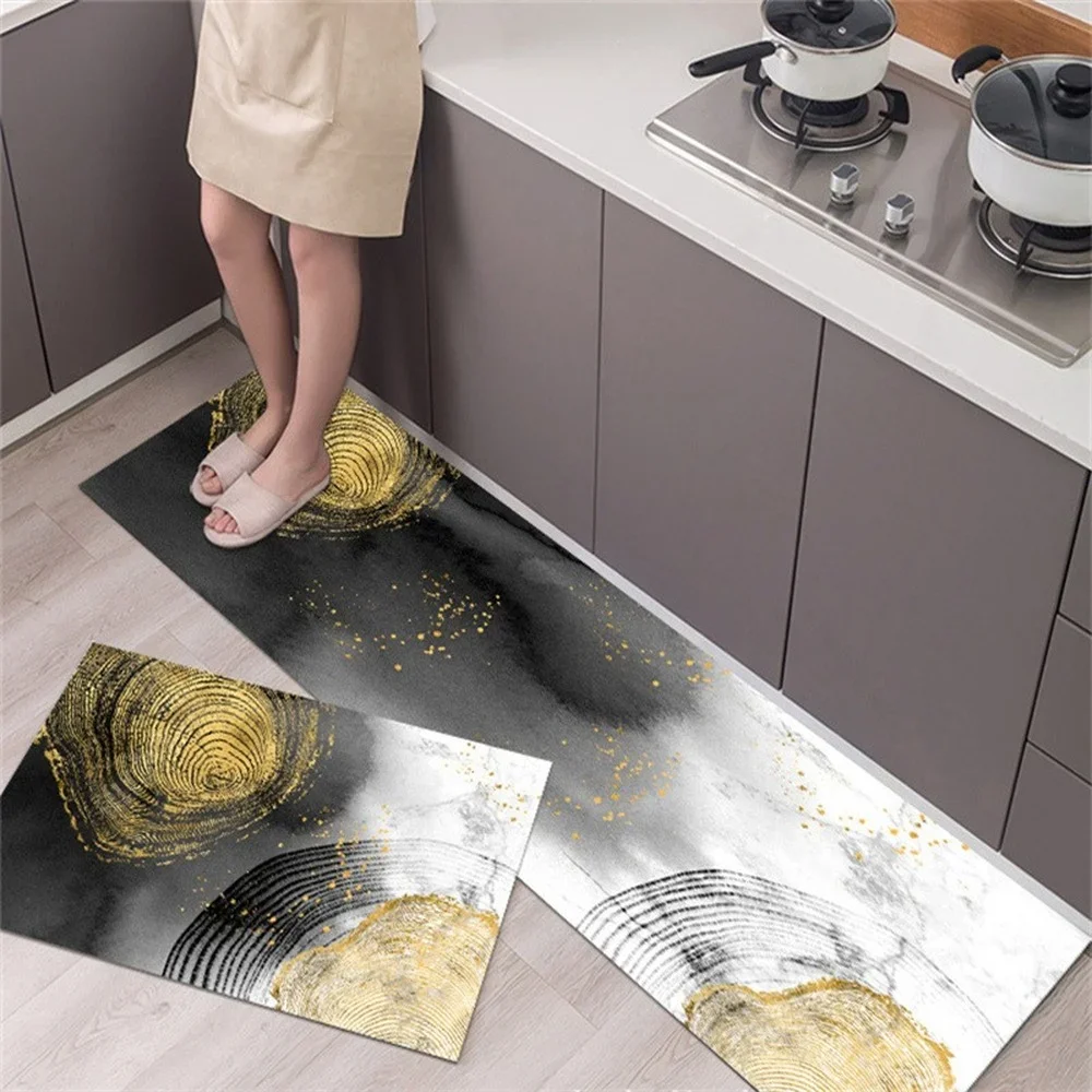 Kitchen Mat Anti Fatigue Entrance Door Mat Kitchen Carpet Waterproof Quick Drying Bathroom Rug Anti Slip Floor Bedroom Carpet