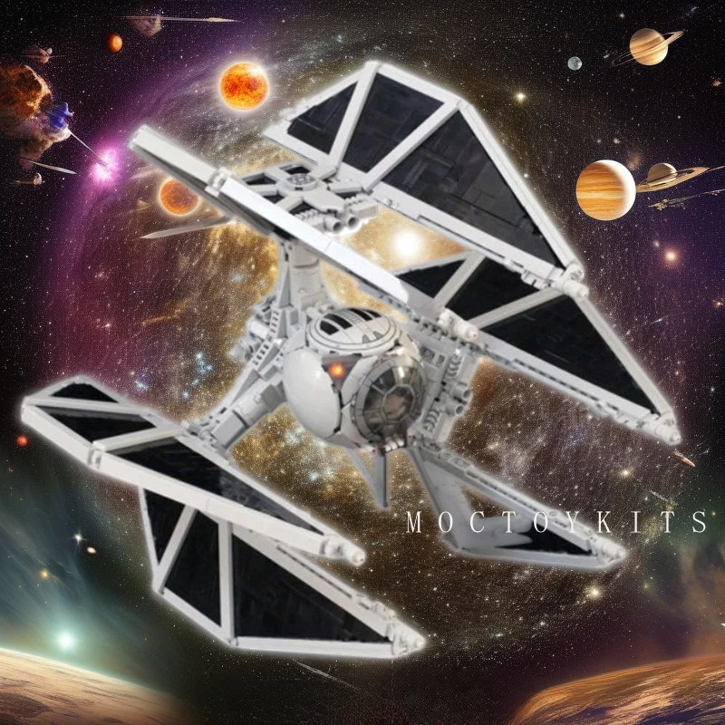 

Cross-border Hot Selling In StockMOC-150742Small Particle Assembly Building Blocks Toy Space Fighter Educational Model Ornament