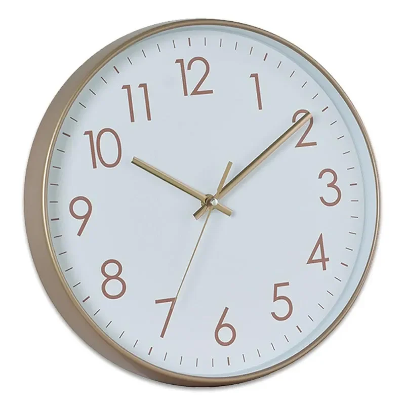 12-Inch Wall Clock for Living Room Home Decor Fashion Light Luxury Modern Simple Electronic Quartz Clock Wall Watch