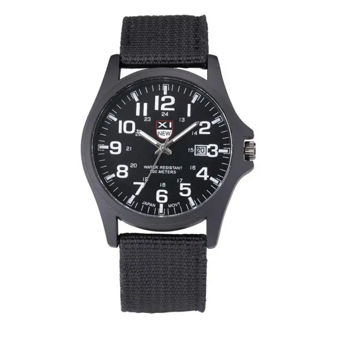 Outdoor Mens Date Stainless Steel Military Sports Analog Quartz Army Wrist Watch  Date Stainless Steel Military Analog Watch