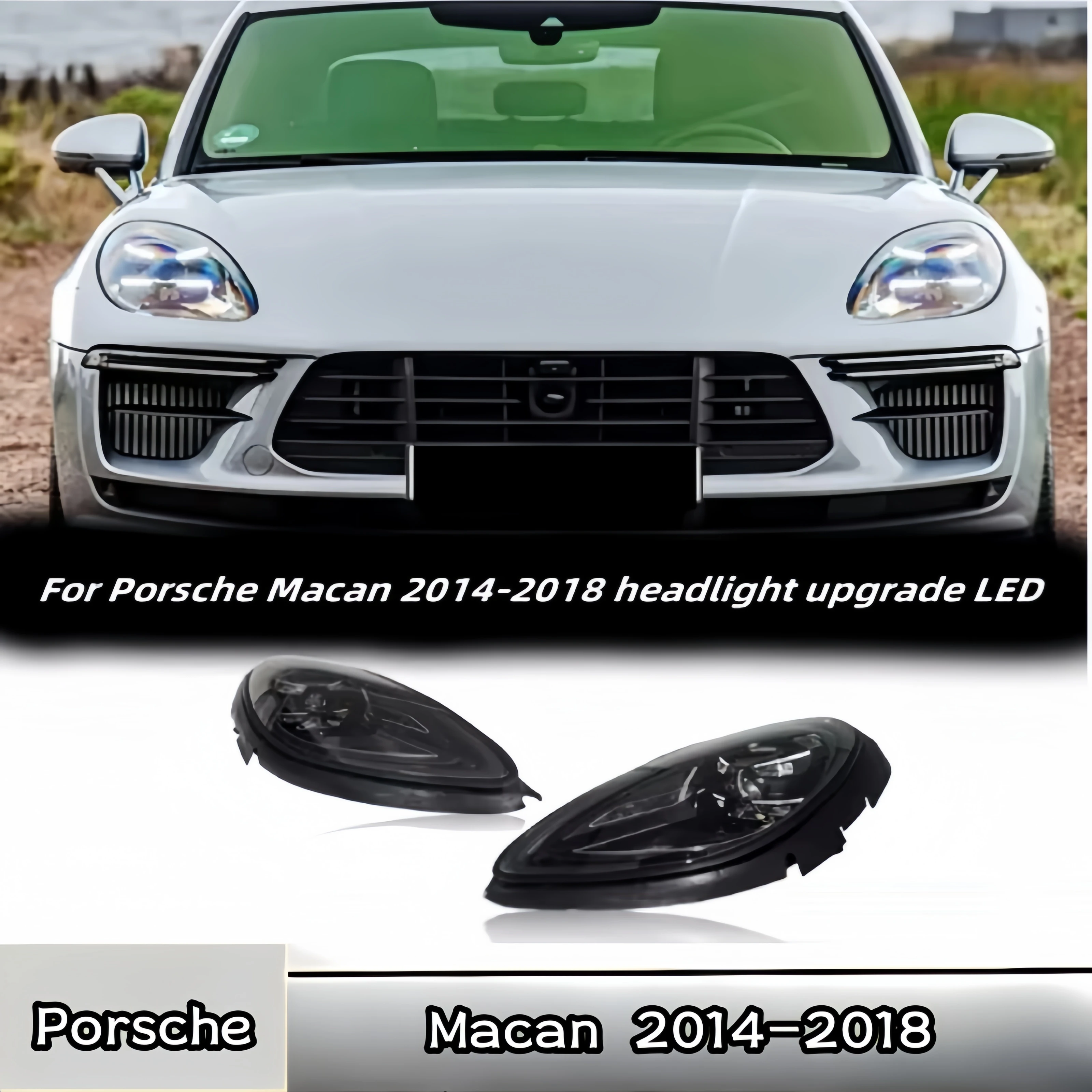 Car headlights for Porsche Macan 2014-2018 headlights upgrade LED plug and play