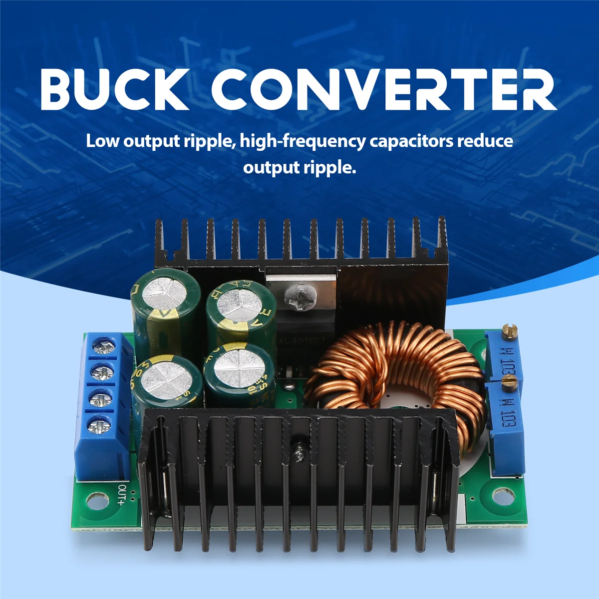 Eco-friendly 300W XL4016 DC-DC Max 9A Step Down Buck Converter 5-40V to 1.2-35V Adjustable Power Supply Module LED Driver
