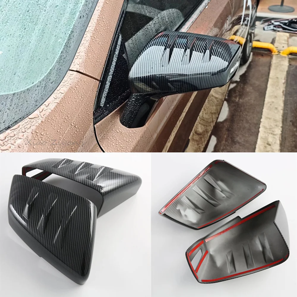 لمازدا 6e EZ-6 J90A 2024 ~ 2026 2025 ألياف الكربون سيارة مرآة الرؤية الخلفية الغطاء الواقي المضادة للخدش تعديل الملحقات #3