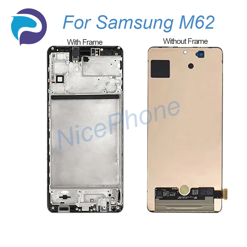 For Samsung M62 LCD Display Touch Screen Digitizer Assembly Replacement 6.7" SM-M625F, SM-M625FDS M62 Screen Display LCD