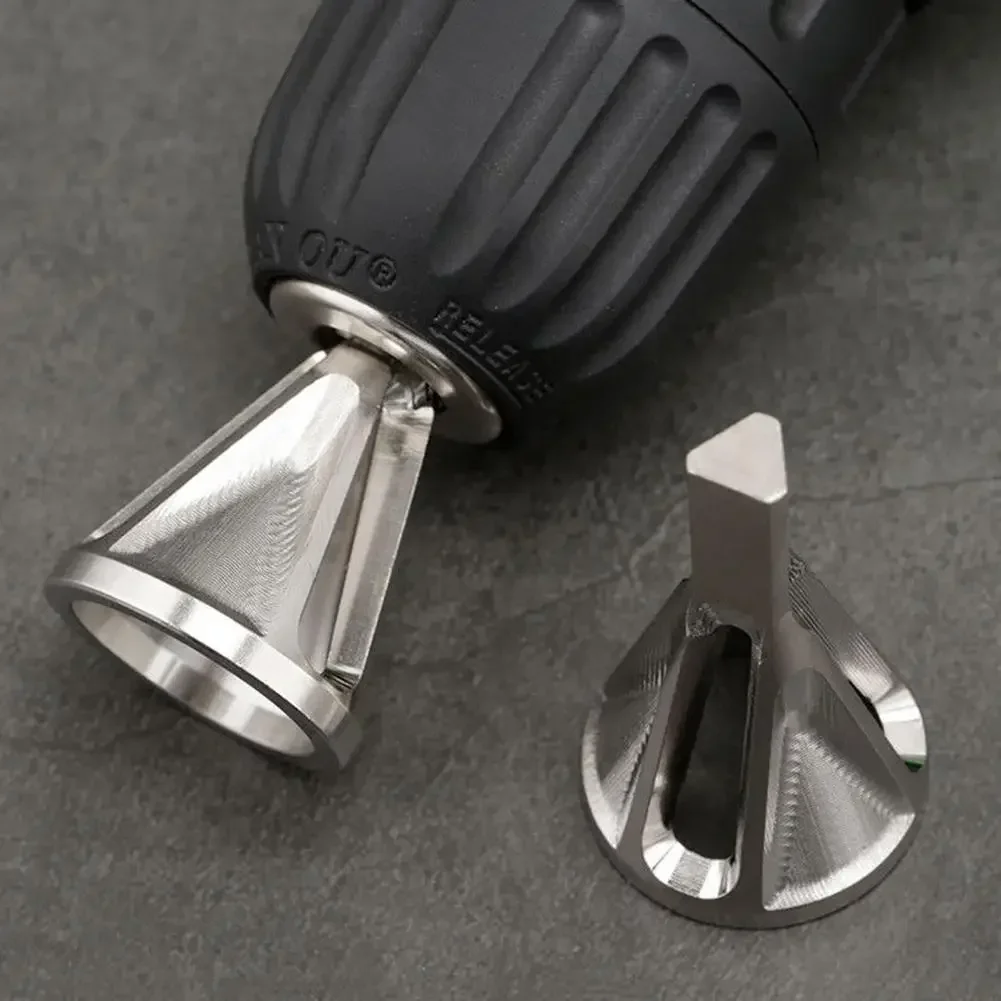 1PC Deburring External Chamfer Tool Stainless Steel Remove Burr Drill Bit for Grinding Angle Trimming Metal Deburr Screw Repair