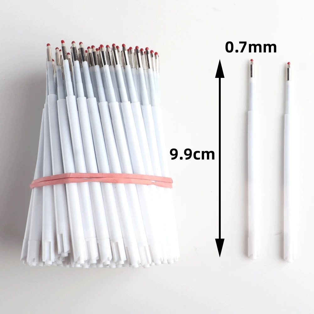 9.9 سنتيمتر طول عبوات أقلام حبر جاف 0.7 مللي متر حبر أسود أزرق مستلزمات الطلاب مكتب الأعمال G 2 عبوات الحبر الأزرق الأسود #2