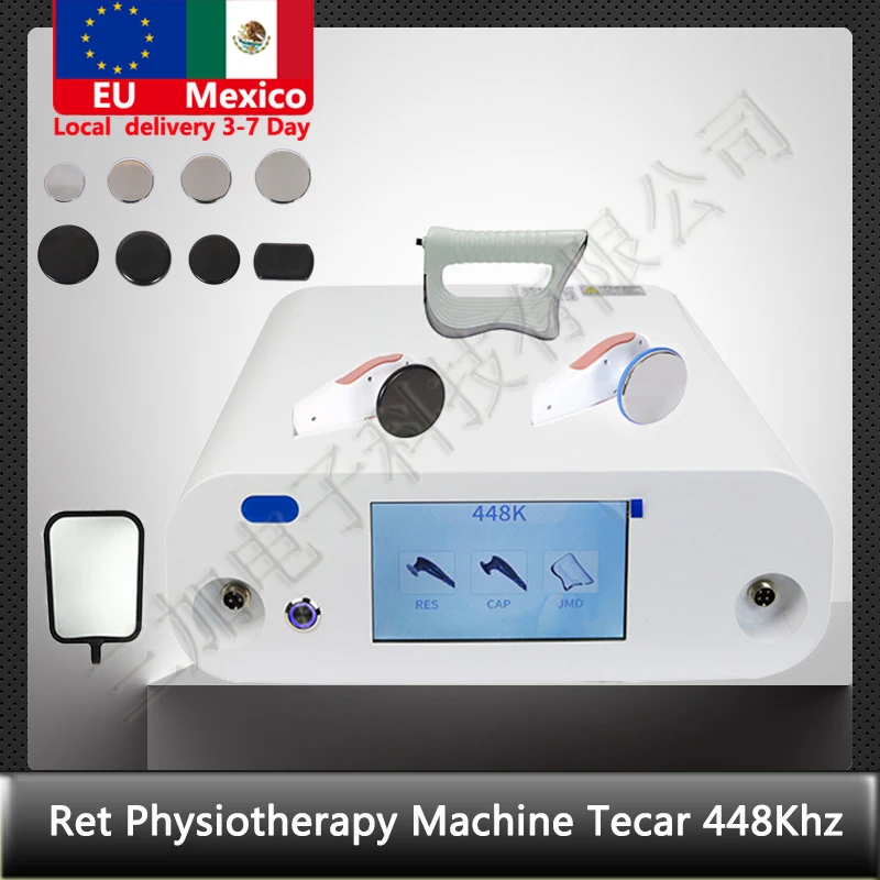 Local shipping 448KHz CET RET INDIBA Tecar Physical Therapy Physiotherapy Diathermy Pain Management Machine