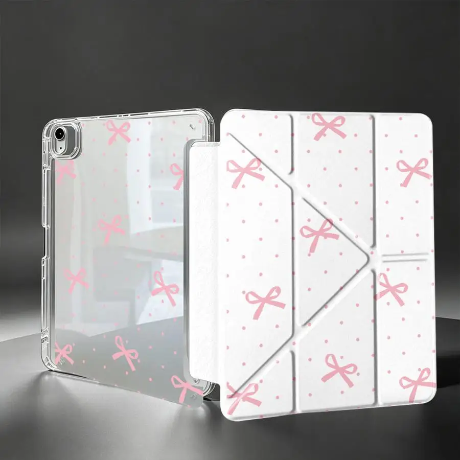 Sweet Pink Bow Tablet Case For Samsung Galaxy Tab A8 S9 Plus S7 FE A9 Plus S8 S10 Lite A11 With Pen Slot Cover