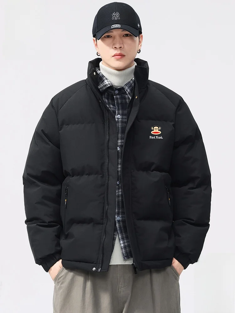 

Мужская зимняя утепленная хлопковая куртка Paul Frank, повседневная, свободного кроя, на молнии, теплая, из полиэфирного волокна, с длинными рукавами, с капюшоном