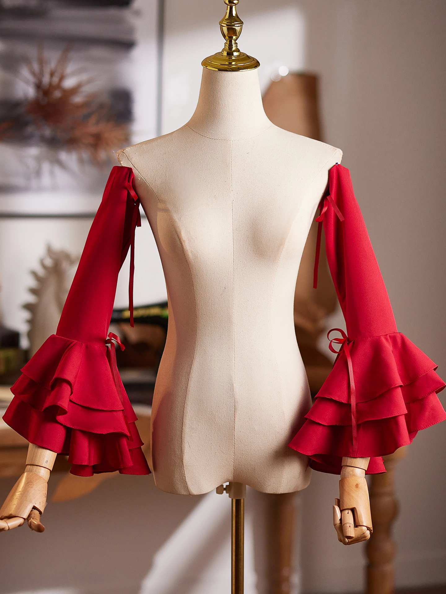 manchettes-en-dentelle-rouges-faites-a-la-main-diy-accessoires-pour-robe-de-soiree-couvre-bras-accessoires-de-performance-pour-hotesse-bijoux-a-manches-longues