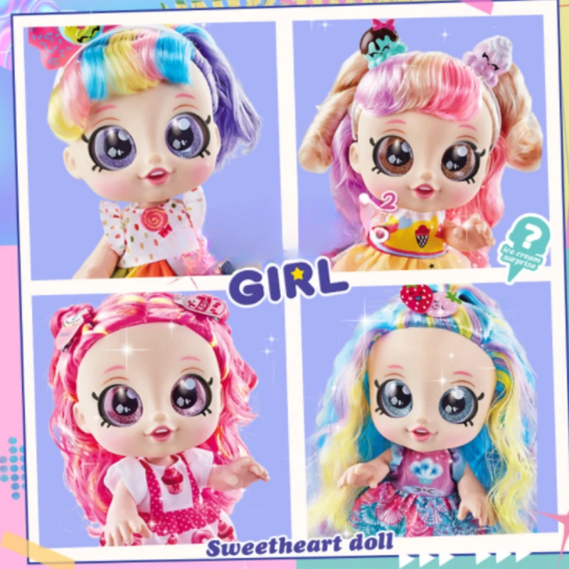 

New Ice Cream Cute Doll Girl Surprise Doll Rainbow Kids Dolls Family Toy Holiday Gift for Girl and Boy Surprise Music Doll