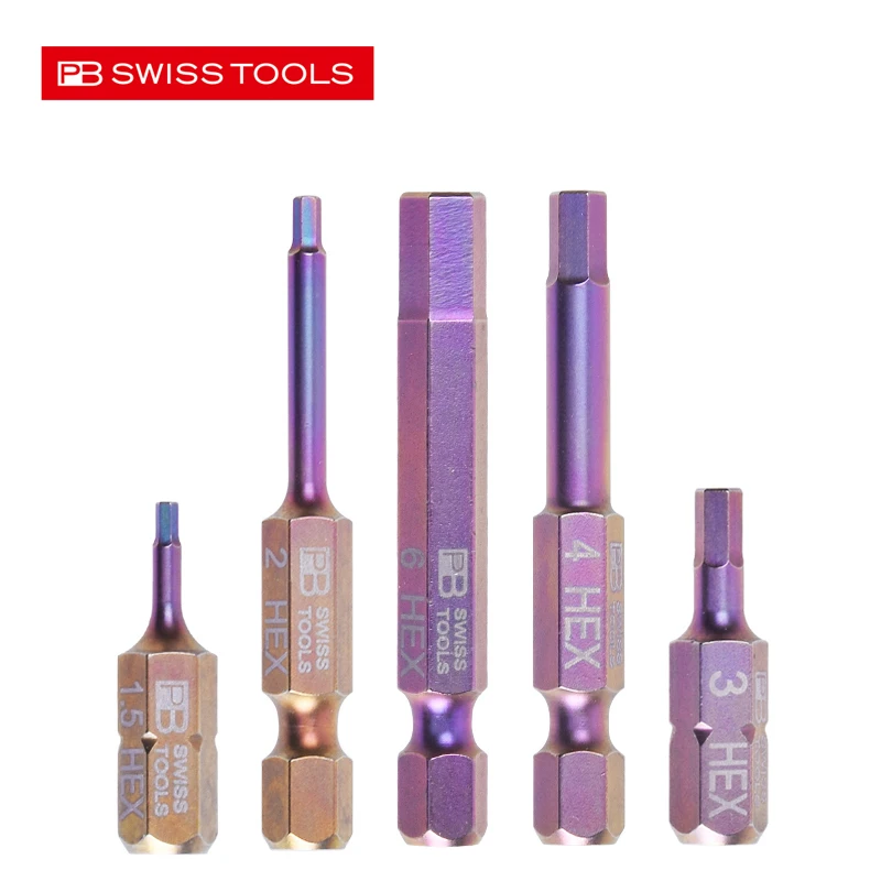 PB SWISS TOOLS Precision Hex Head Allen Bit for All Types of Industry Combined Bit for hexagon socket screws NO.C6-210|E6-210