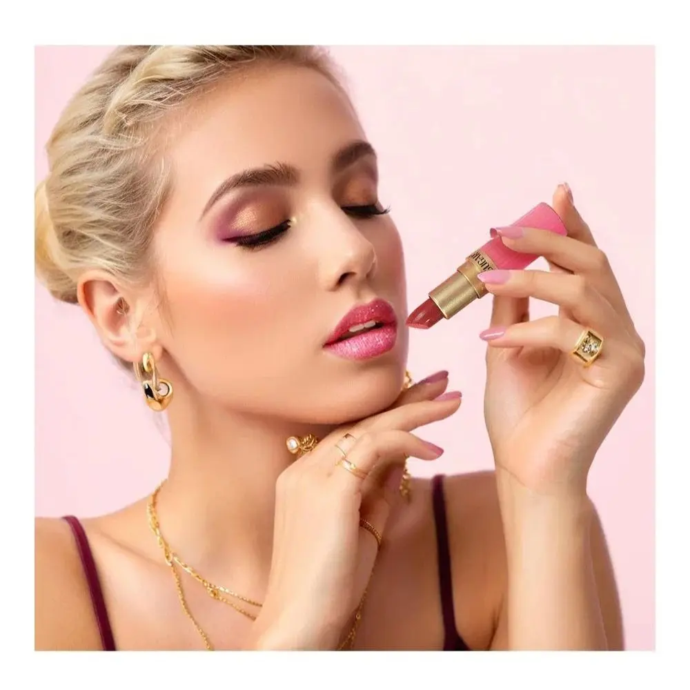 Nouveau Rouge à lèvres imperméable à paillettes, longue durée, ne se décolore pas, brun chocolat, cosmétiques