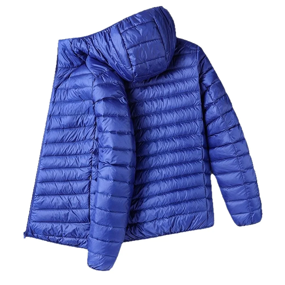 جديد 2024 سترة رجالية عصرية بقلنسوة من القطن Jaet سترة مفتوحة غير رسمية من ألياف البوليستر الدافئة معطف شبابي بسحاب