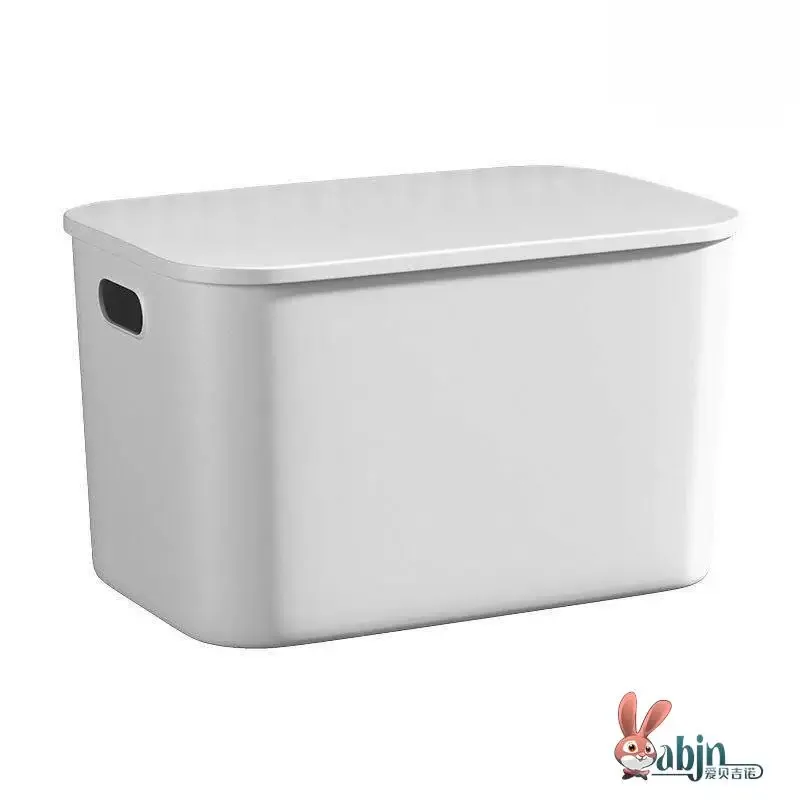 Plastic Storage Box for Living Room Miscellaneous Items Clothes Organizer ABENIUR Love Beige Color Household Basket Box