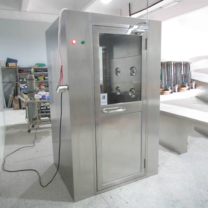 steel induction air shower channel clean cargo shower room 201 double double blowing external paint air shower door