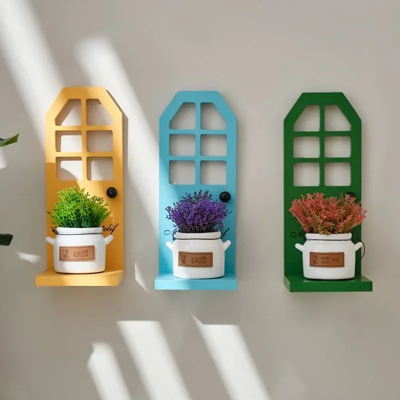 

Nordic Style Wall-mounted Door-shaped Storage Shelf Multifunctional Toy Vase Display Shelf Balcony Room Decoration Ornaments