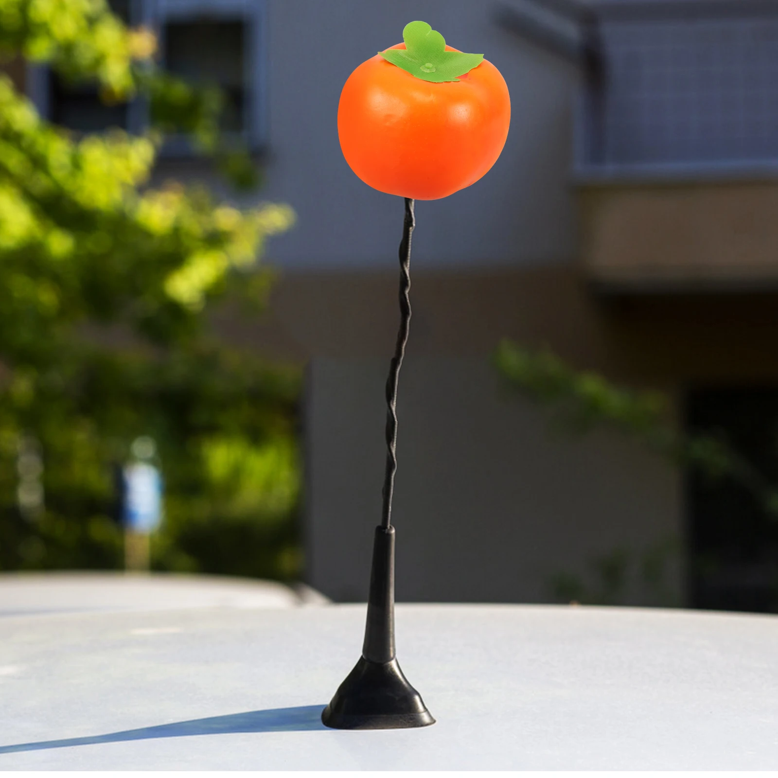 

Topper Cute Persimmon Shaped Decoration Durable Plastic Funny Exterior Accessory For Suv Truck Roof Ornament Auto Antenna Ball