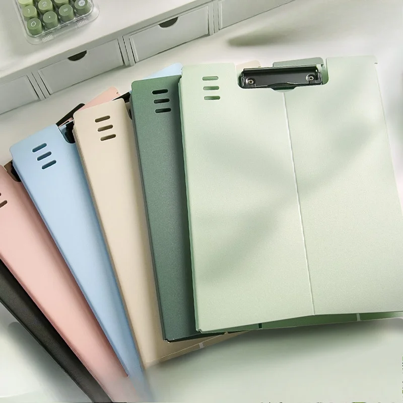 Folder with Stand, Vertical Board Holder A4 Document Thickened Plate Holder, Collapsible File Booklet, Writing Board Backing