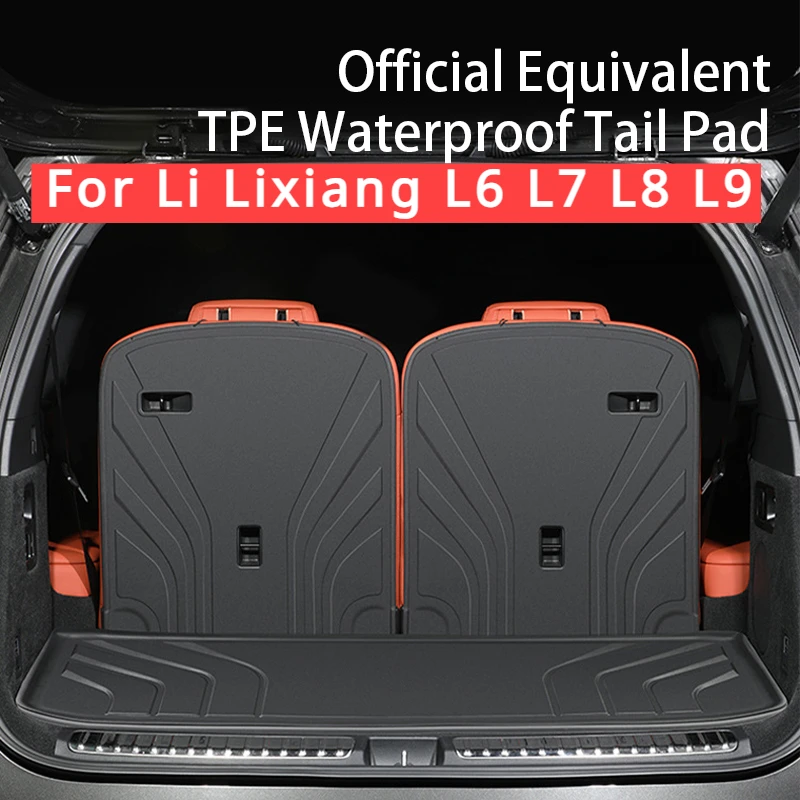 

For Li Lixiang L6 L7 L8 L9 TPE Car Rear Trunk Liner Cargo Boot TPE Trunk Mat Floor Tray Rear Seat Backrest Pad Fit L6 L7 L8 L9