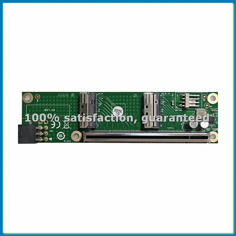 

PCIe 5.0 16x to MCIO Baseplate 6-Pin Power Supply for GPU Discrete Graphics Card, External GPU Expansion Adapter-ABHG