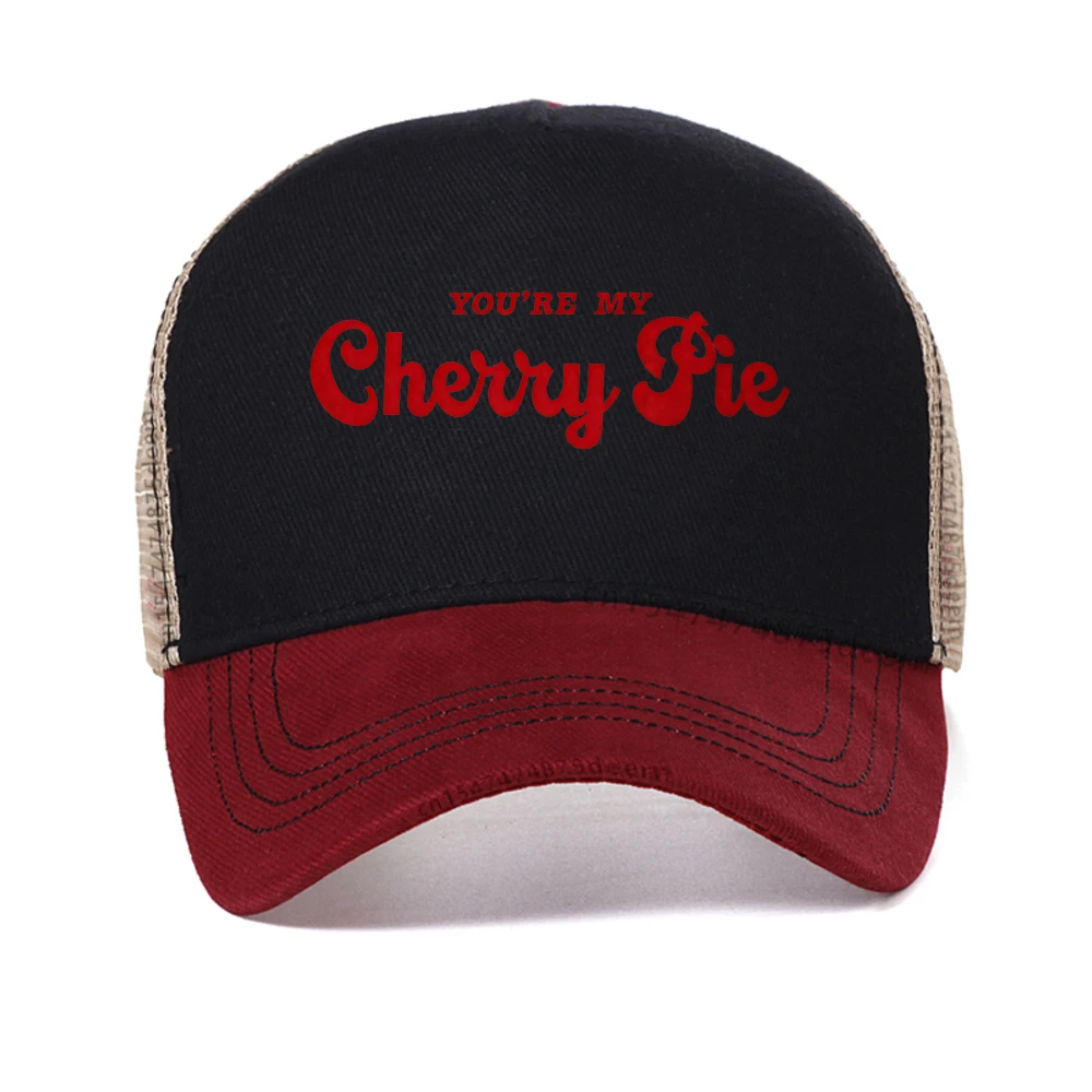 

You're My Cherry Pie Song baseball cap I Said I Love You First Album caps Selena Gomez & Benny Blanco Singer Graphic mesh hat