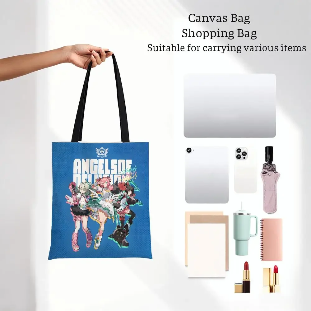 Anime Manga Angels Of Delusion Storage Bags Bags Series Print Bag Lightweight Shoulder Daily Shopping Bags