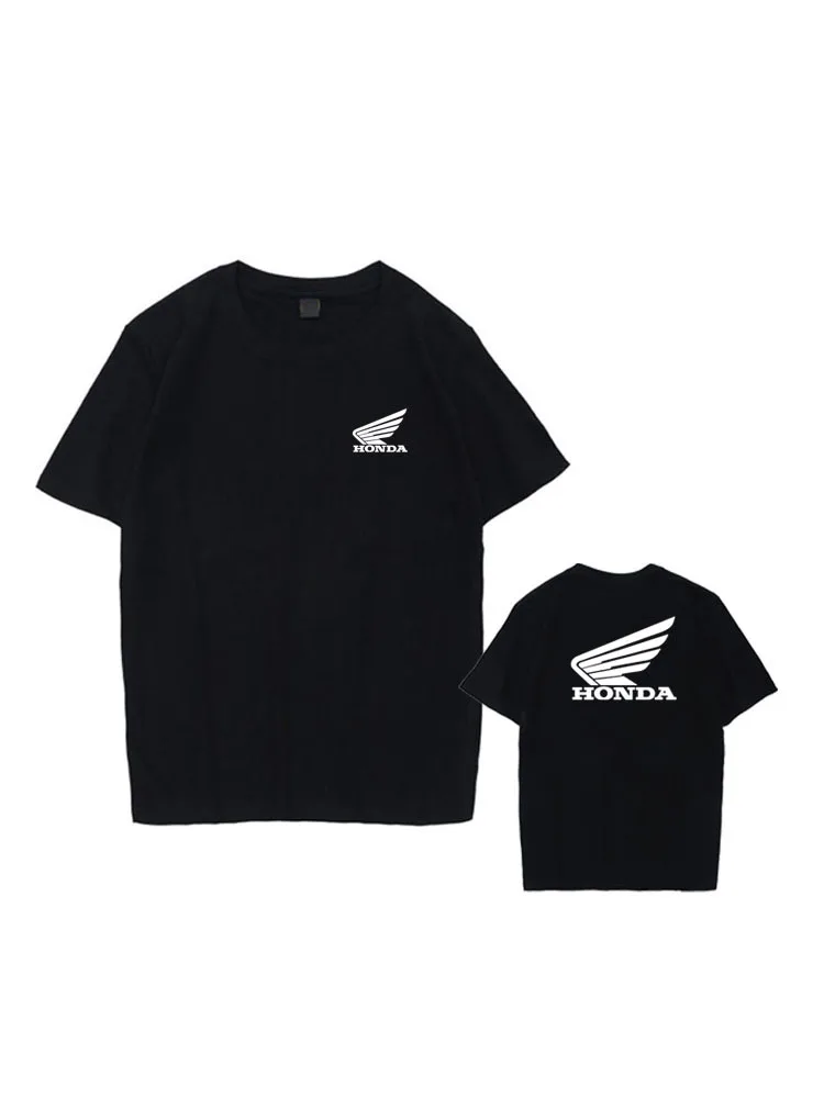 

Yamaha Honda Motorcycle Racing Logo T-Shirt Men's Short Sleeve Kawasaki Suzuki Harley Same Motorcycle Clothes
