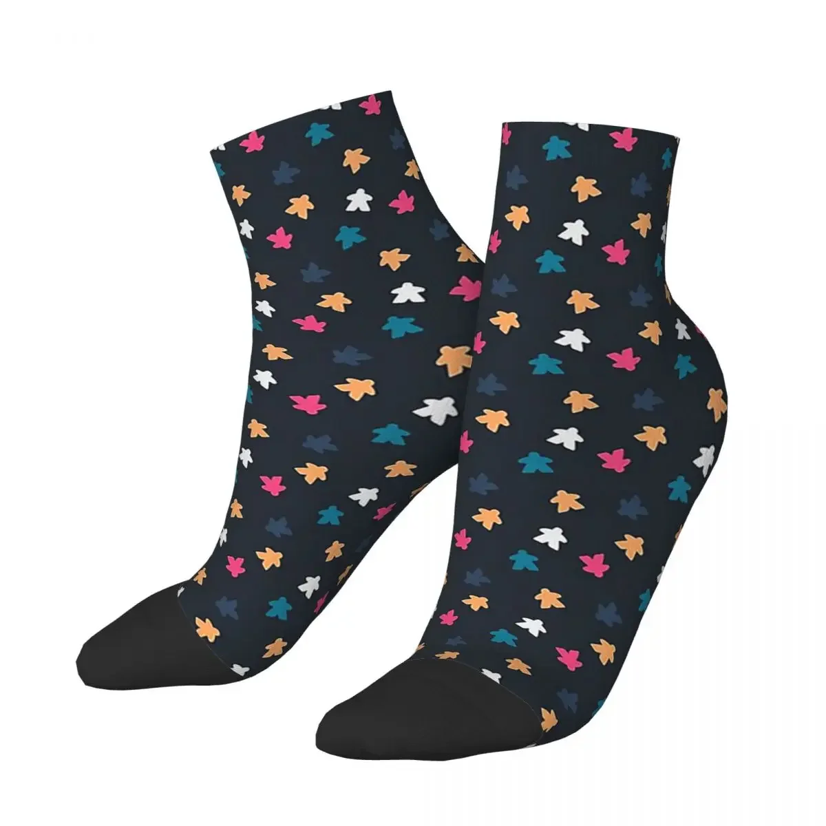 Dark Meeple Pattern Socks Harajuku Super Soft Stockings All Season Socks Accessories for Man's Woman's Gifts