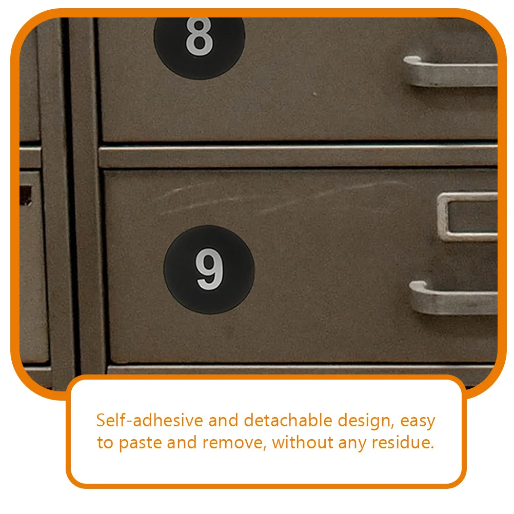 

10pcs Number Stickers 20 Sheets Self-Adhesive Digital Labels For Organization Classification Sticker Numbers Office Classroom