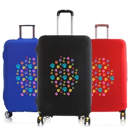 Cubierta antipolvo para equipaje de 18 a 30 pulgadas, funda protectora de equipaje de alta elasticidad, accesorios de viaje, coloridas huellas de gato