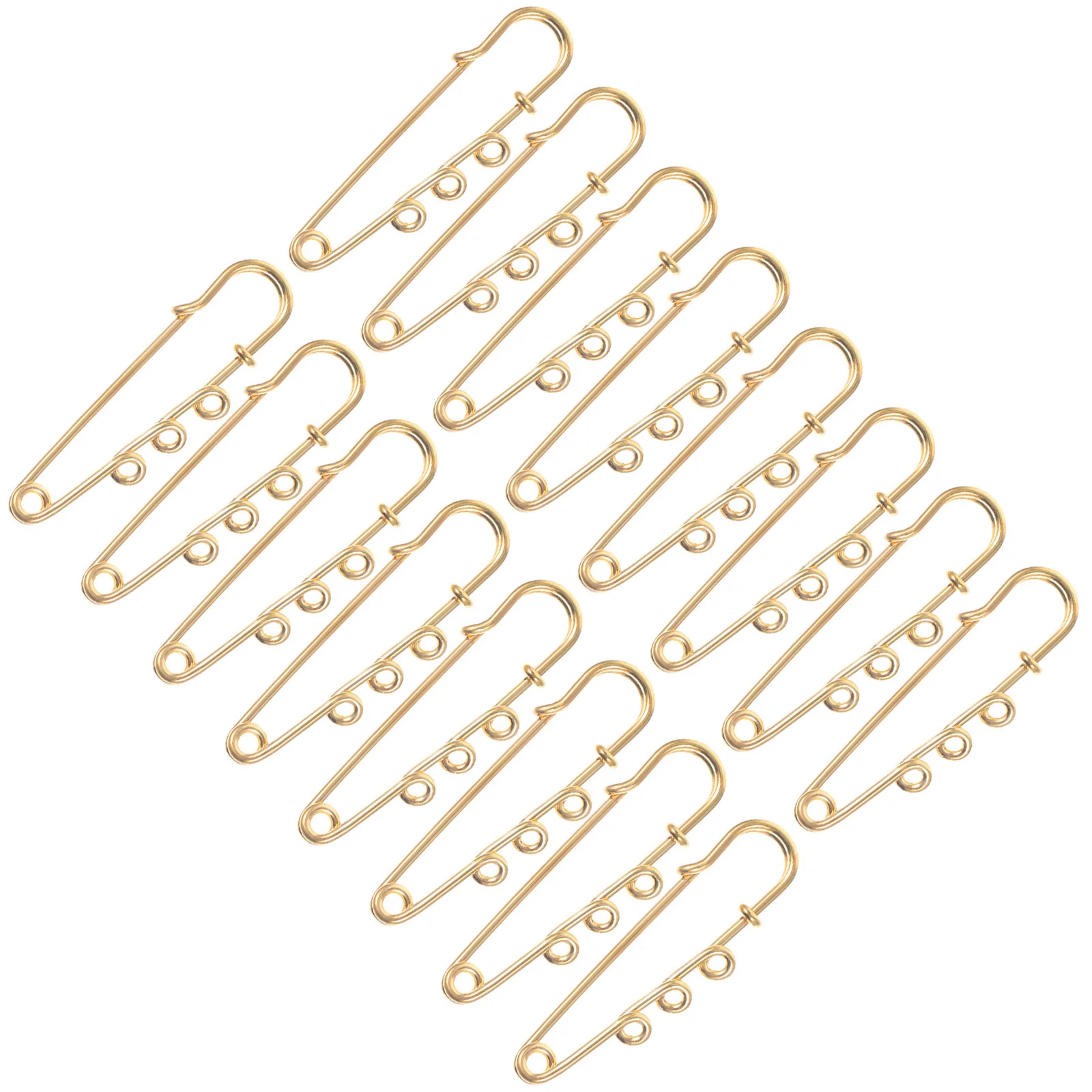 

50Pcs Decorative Safety Pins Metal Brooch Findings for DIY Jewelry Making Craft Accessories Heavy Duty Fabric Pins