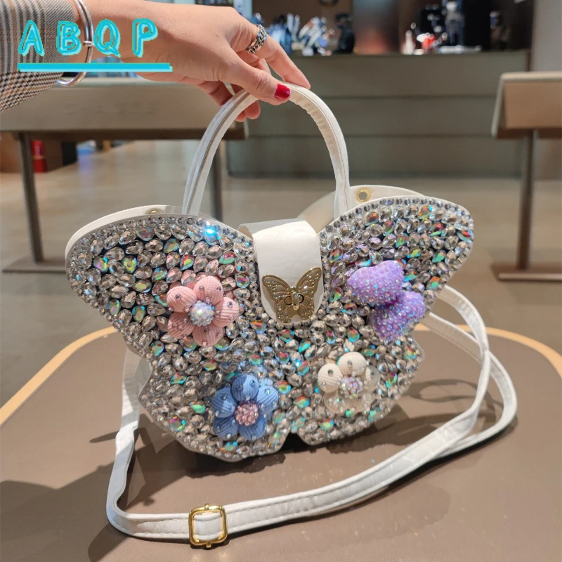 

New Women's Diamond-encrusted Shoulder Bag Leather Banquet Women's Bag Luxury Brand Shiny Multi-functional Women's Bag