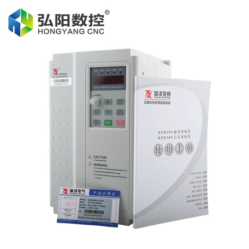 Fuling VFD 1.5 2.2 3.7 5.5 7.5kw Spindle Speed Controller for CNC Router Parts