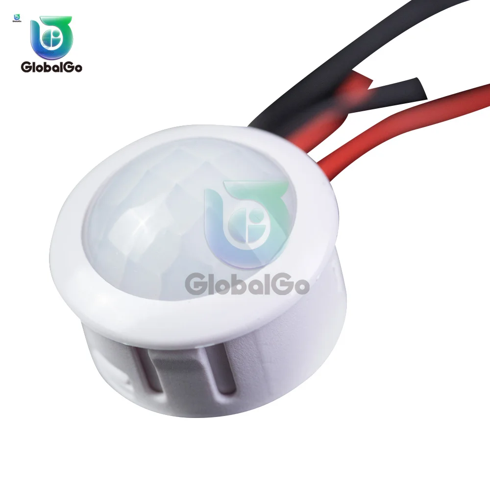 Interruptor de luz con Sensor automático, Sensor de movimiento humano, infrarrojo, sonda PIR, LED, Sensor de movimiento corporal