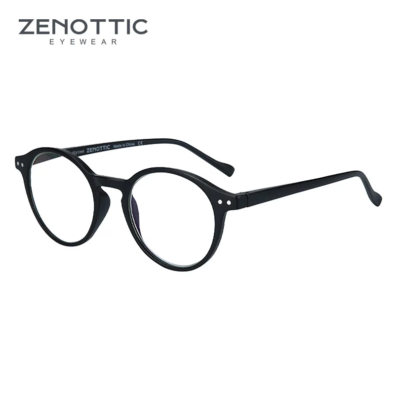  ZENOTTIC Retro kleine runde Korrektionsbrille, kreisförmige progressive Brille, photochrome optische Brille für Damen und Herren – Detail 4