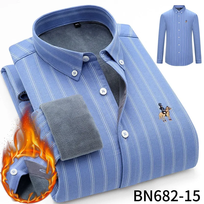 Men's long sleeve shirt thick warm autumn and winter comfortable soft high quality everything easy to take care of the street