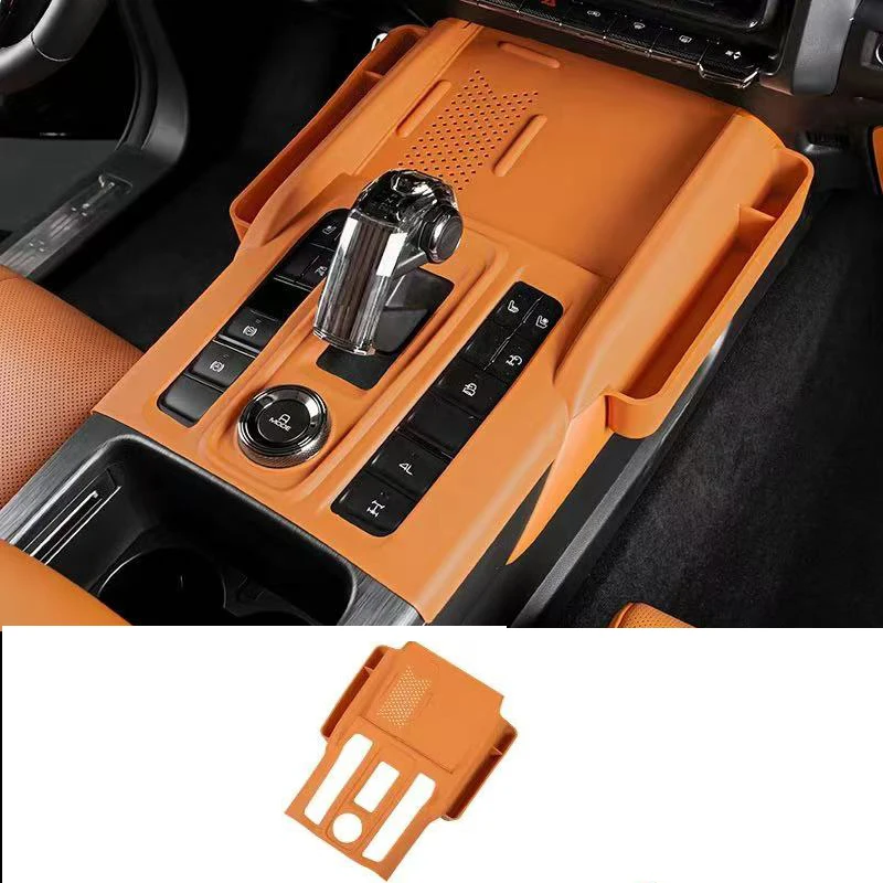 For GMW Haval H9 2024 2025 Accessories Silicone Rubber Car Color Car Central Console Gear Shift Panel Frame Storage Cover Trim