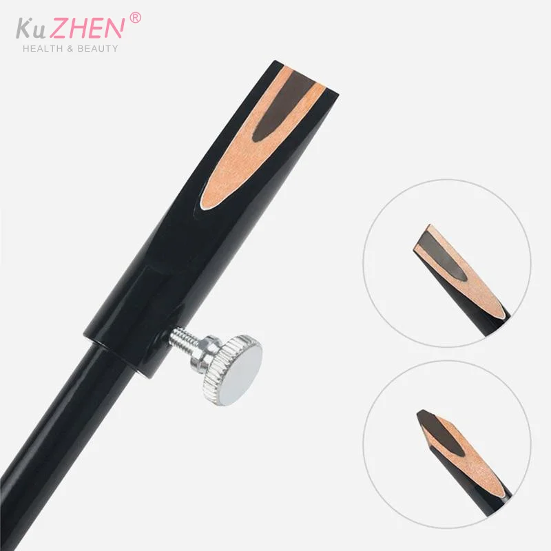 Sacapuntas de lápiz de cejas, herramienta fina con punta para afilar lápiz de cejas, suministro de tatuaje Microblading, accesorios de maquillaje permanente, 1 ud.