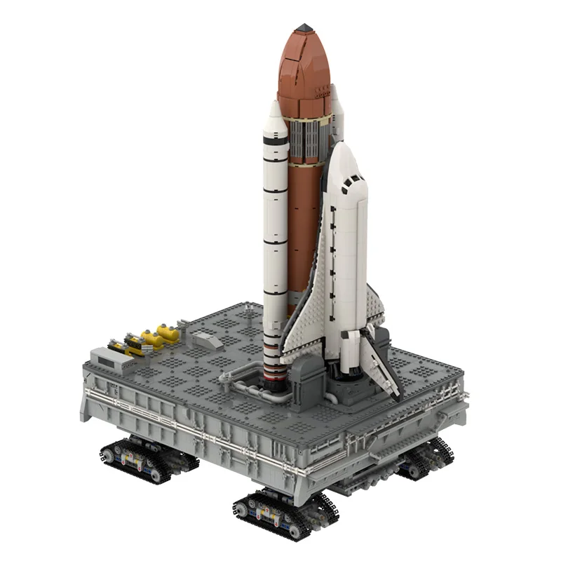 BuildMoc Space Aircraft Shuttle Rocket Building Blocks Set Launch Platform Airplane Bracket Base Bricks Toys For Children Gifts