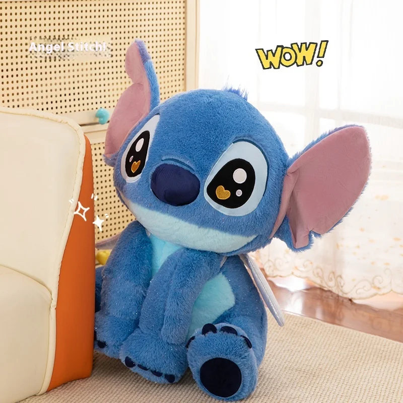 Disney 25Cm Plush Doll Toy Sparkling Angel Stitch Creative Soft Cute Little Wings Sofa Pillow Ornaments Girlfriend Birthday Gift
